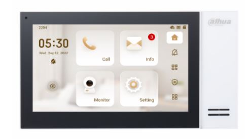 DAHUA DHI-VTH2421FW-P - IP-Innenraum-Monitor - Weiß DAHUA DHI-VTH2421FW-P - IP-Innenraum-Monitor - Weiß